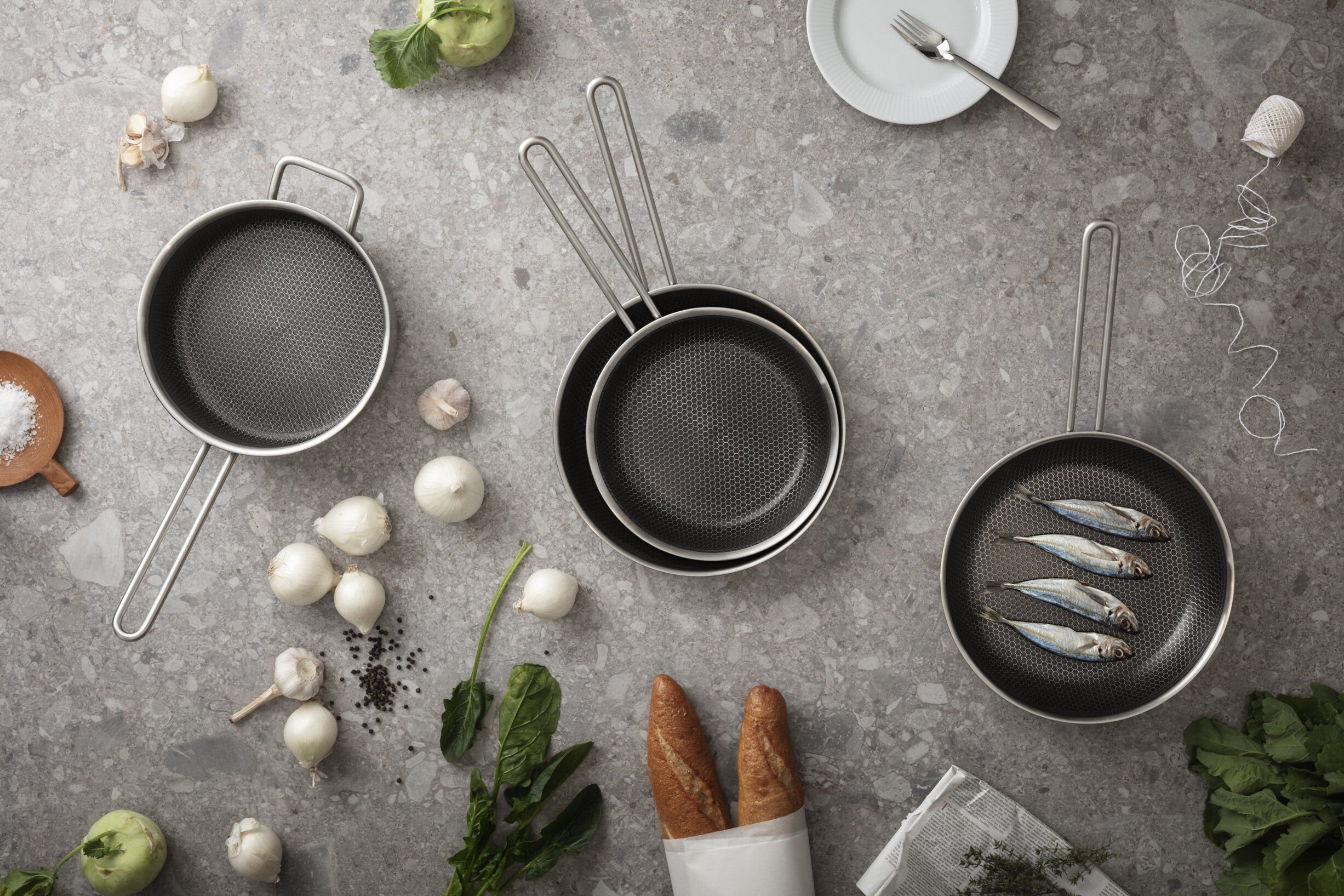 Multi Sauterpande 24 cm Mosaic keramisk Slip-Let� bel�gning