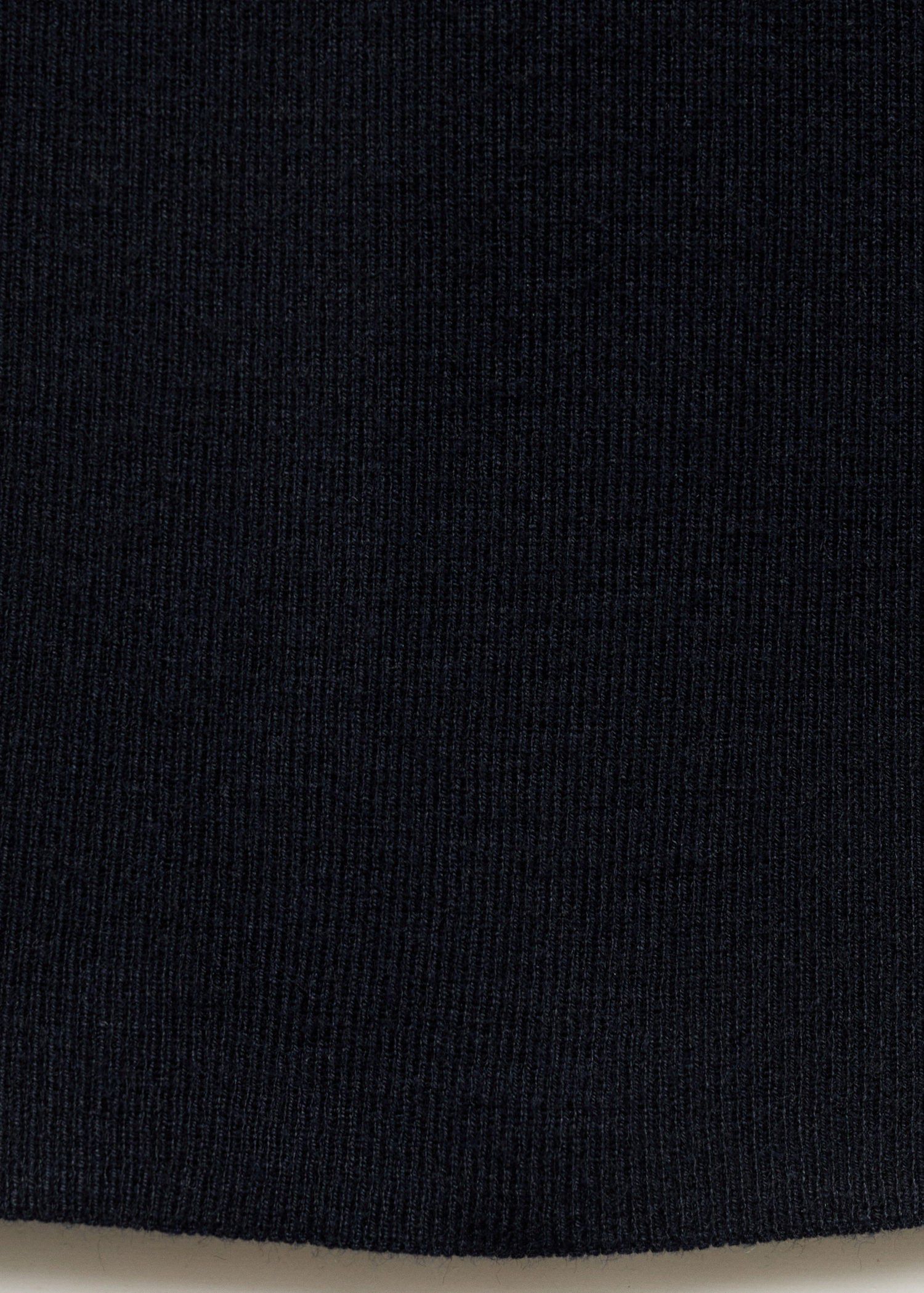 Short-sleeved polo-neck sweater