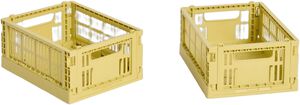 HAY Colour Crate Mini-Set of 2-Dusty yellow