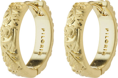 ELFRIDA recycled hoop earrings gold-plated