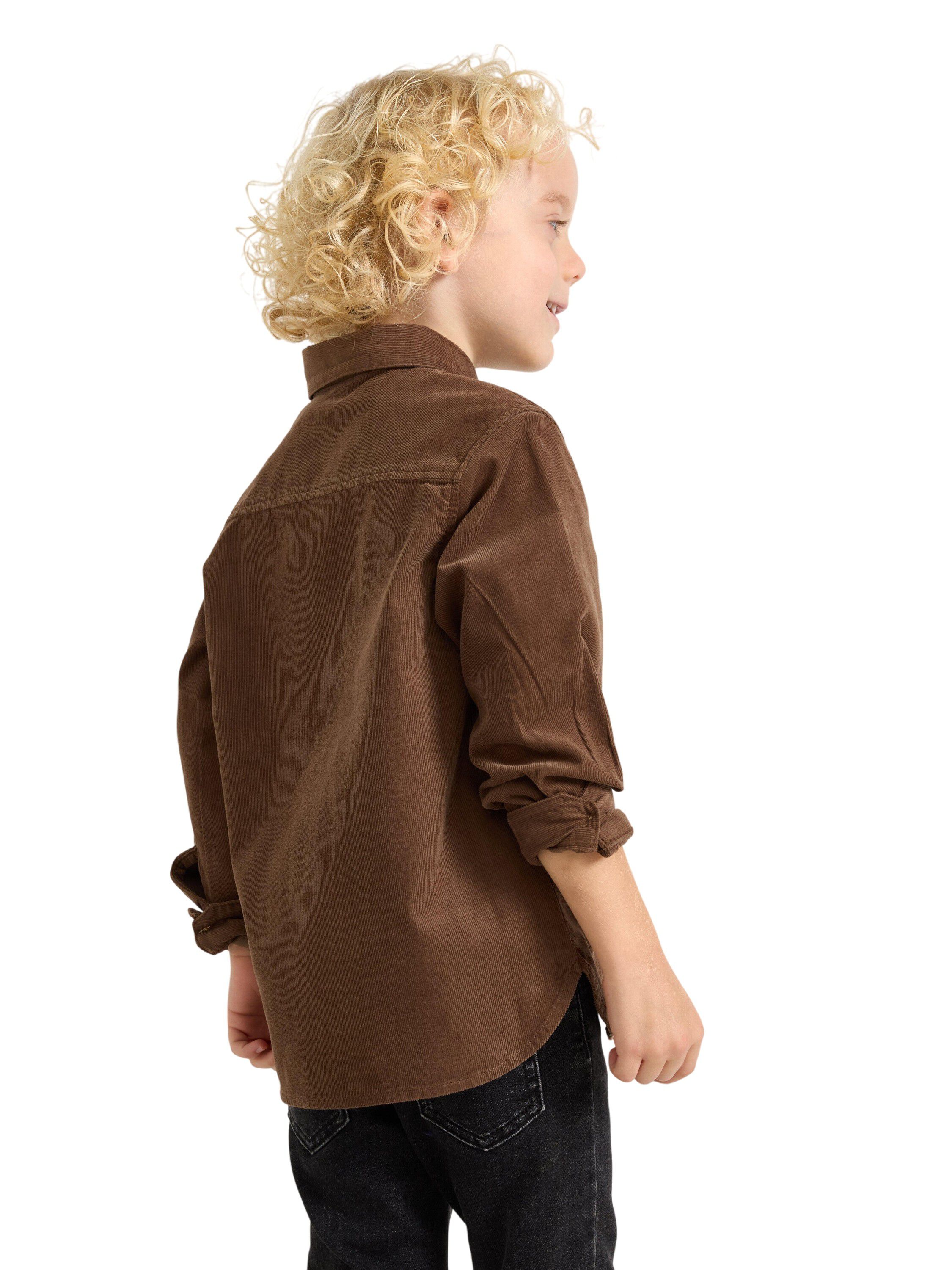 Long-sleeved shirt in corduroy.