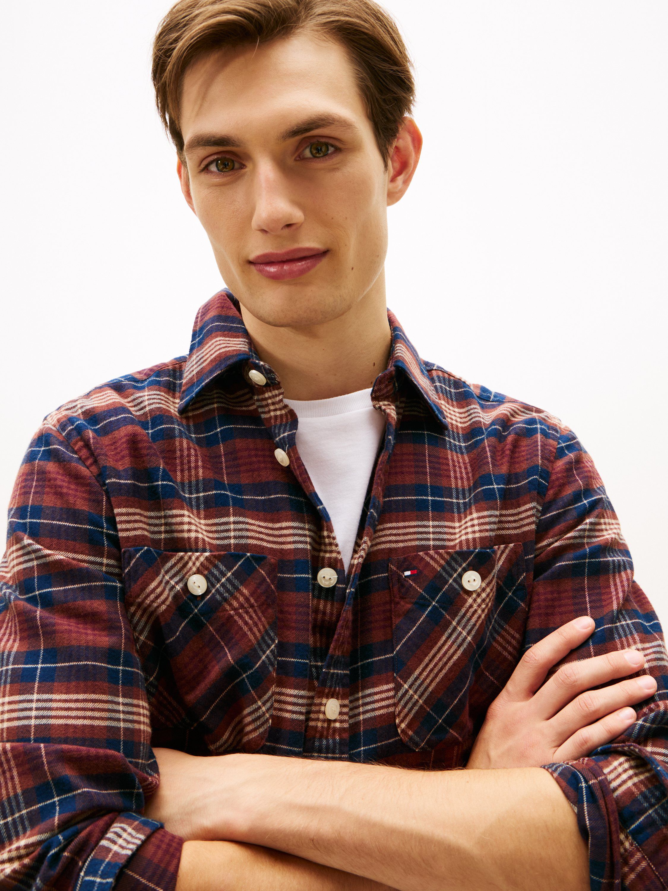 FLANNEL TARTAN POCKET RF SHIRT