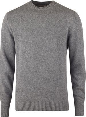 Sweater Knitted Crew Neck Carded Merino Wool