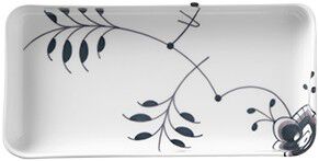 Black Fluted Mega fat rektangul&auml;rt 24 cm