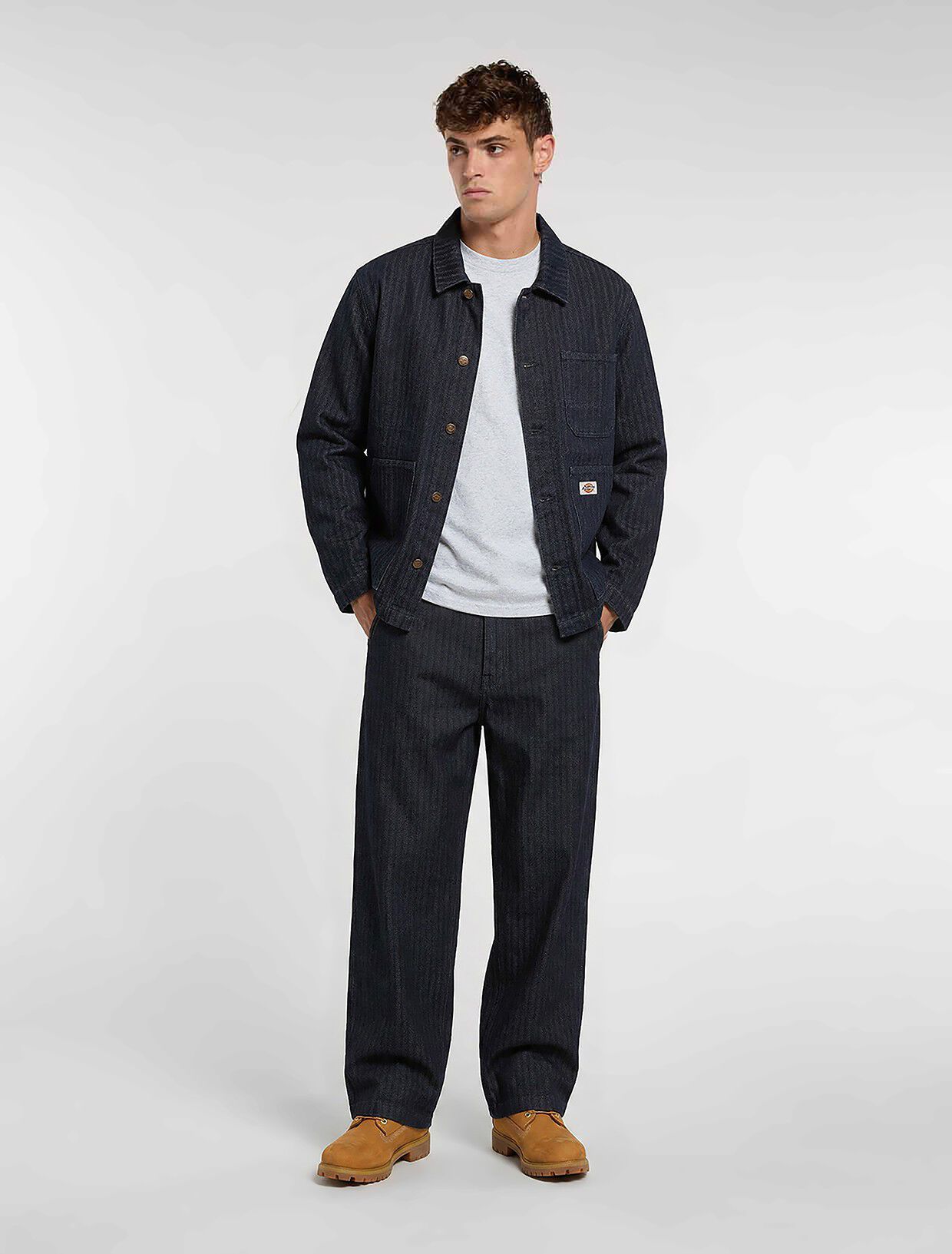 SELVEDGE HERRINGBONE DENIM WORK PANT
