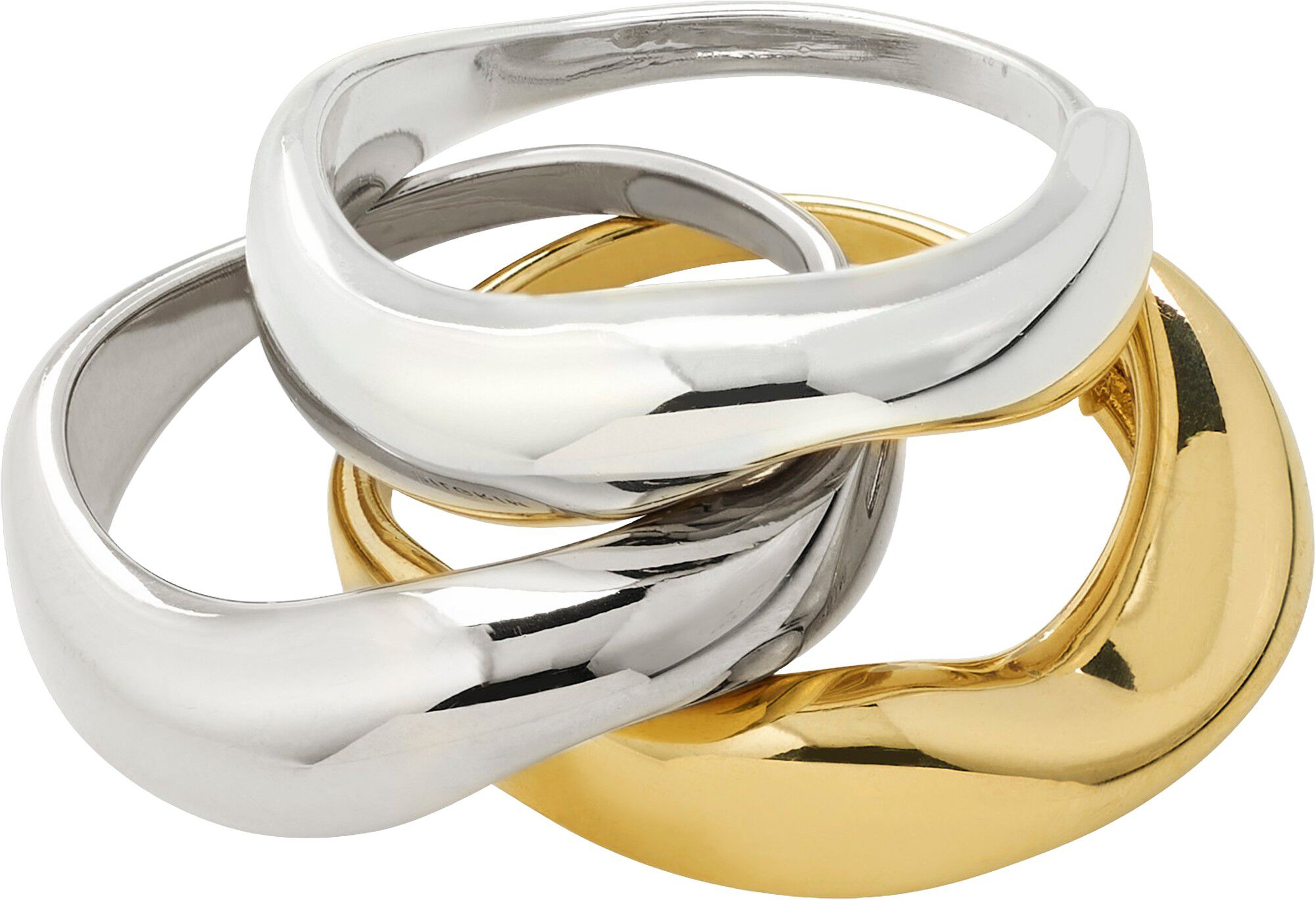 NOVA rings 3-in-1 set, silver-plated