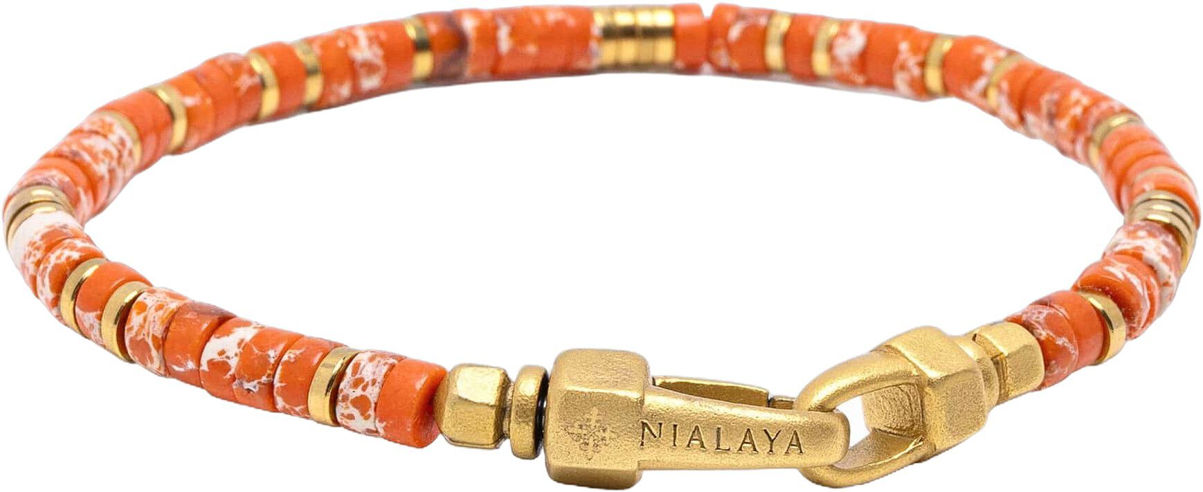 Orange Jasper Heishi Bracelet