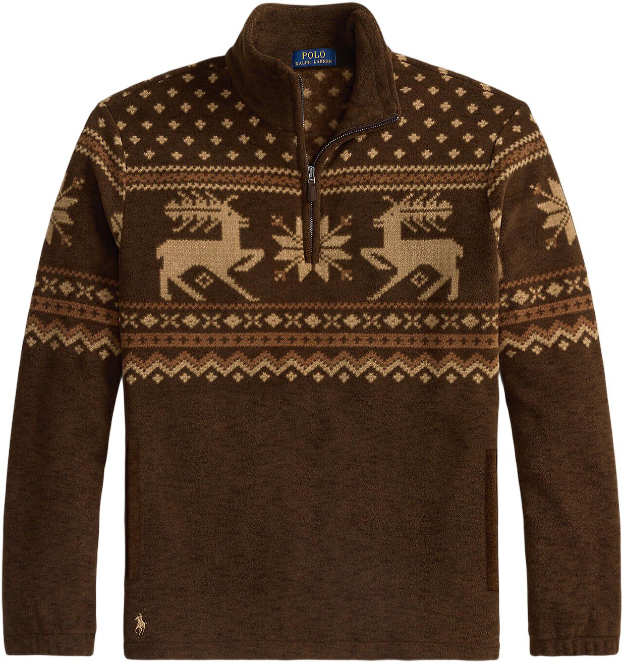 Brushed Fleece Quarter-Zip Pullover