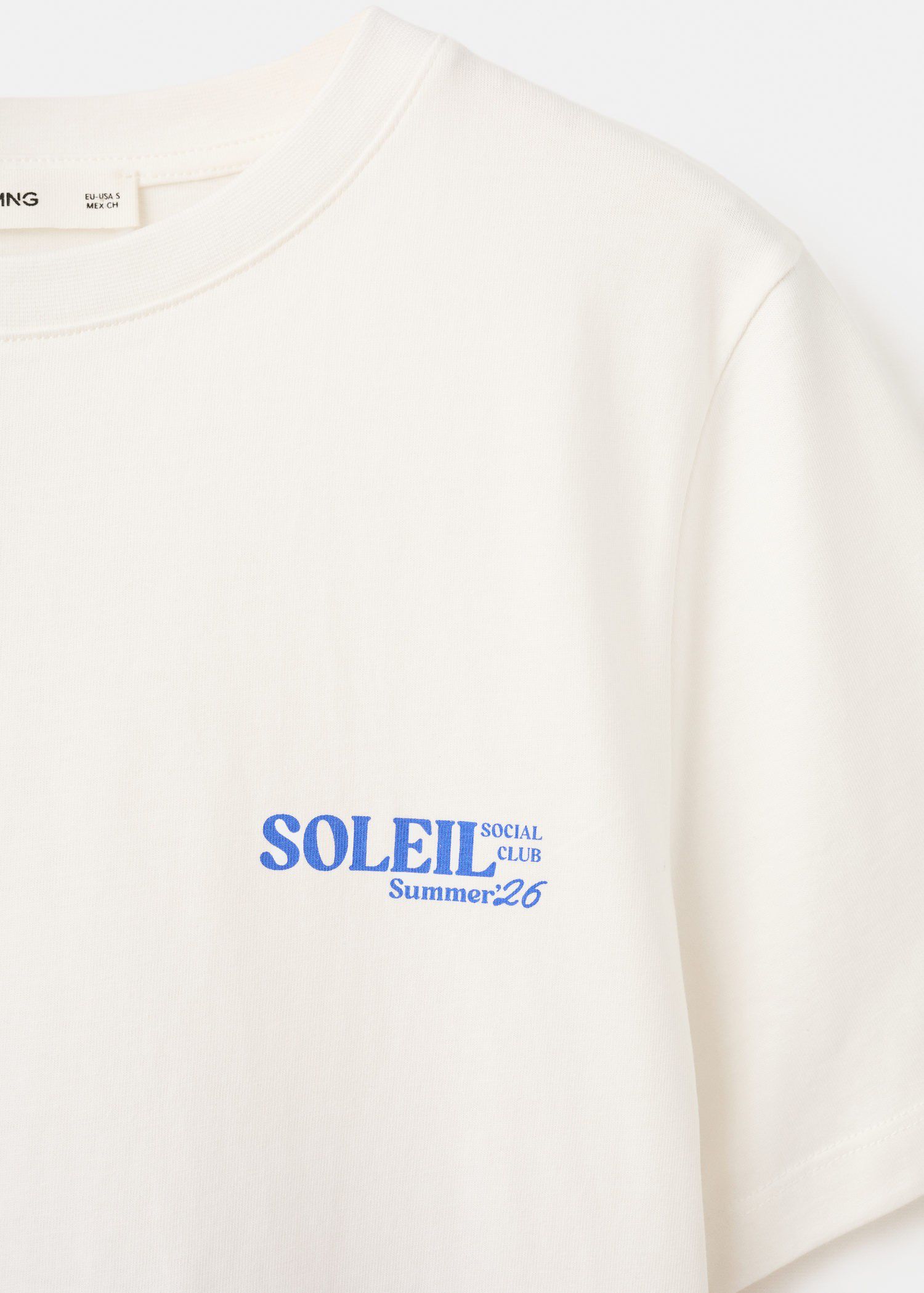 Printed cotton-blend t-shirt
