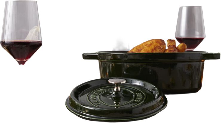 Gryta 29 basile oval Gjutjärn