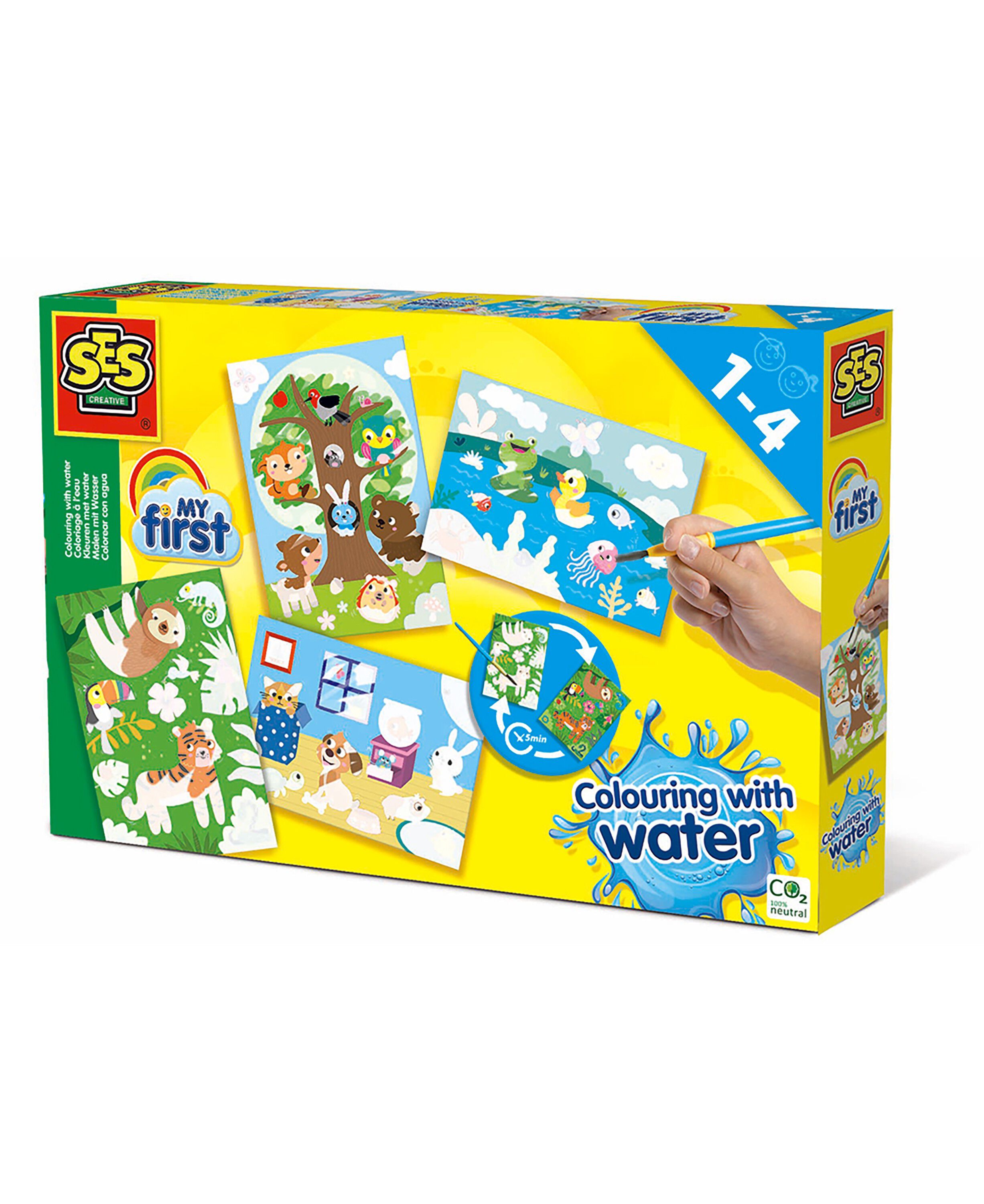 SES Creative - Mit f&oslash;rste - Maling med vandfarver - Skjulte