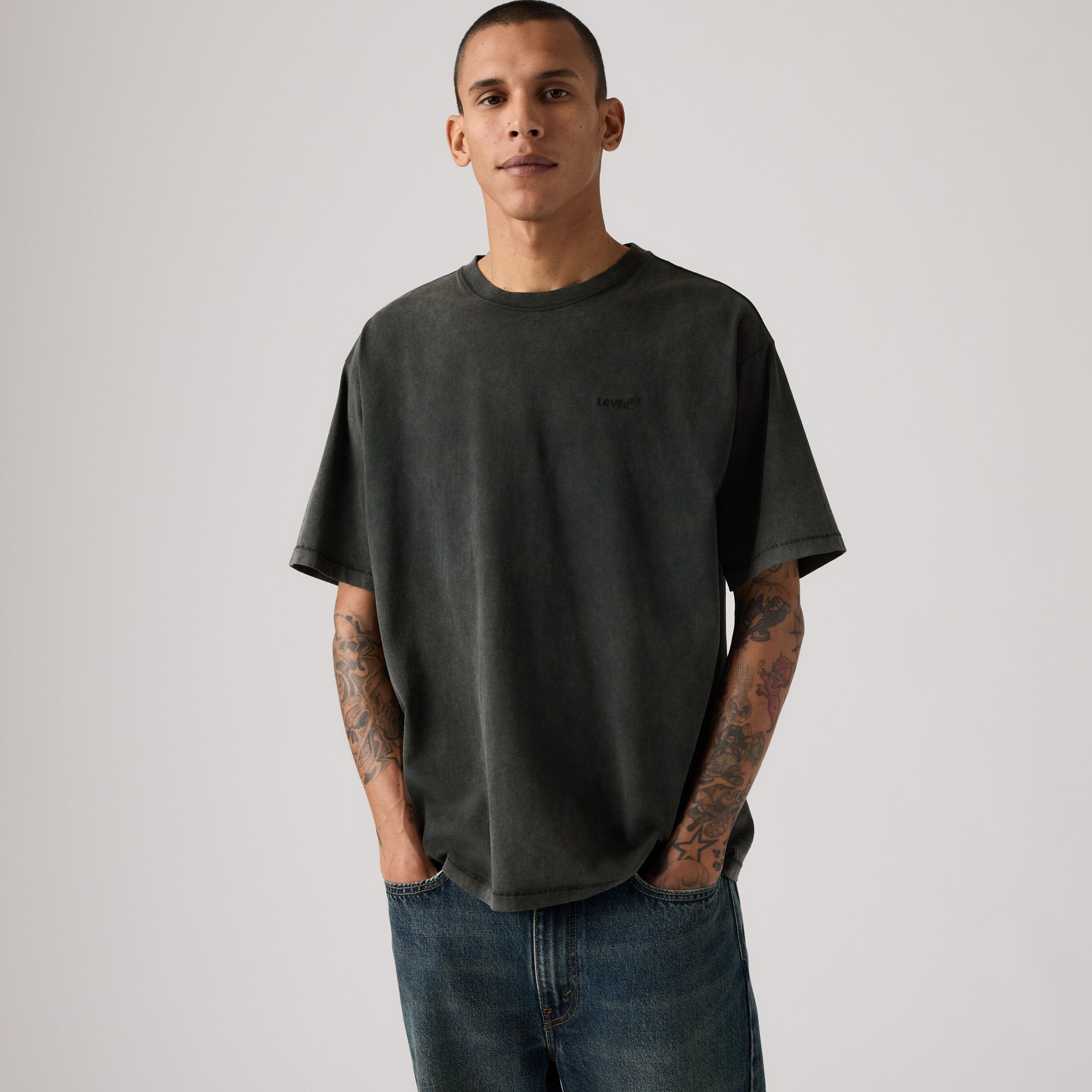 RED TAB VINTAGE TEE WEATHERED