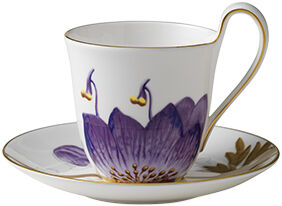 Flora kopp och fat 27 cl Fikus