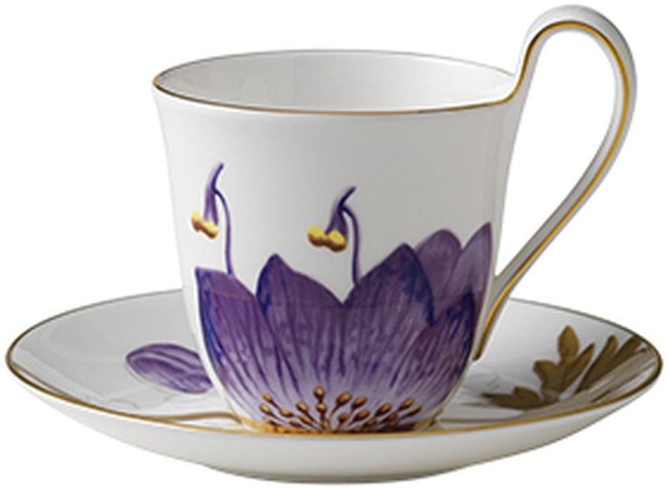 Flora kopp och fat 27 cl Fikus