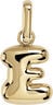 Puffer Letter Charm - E