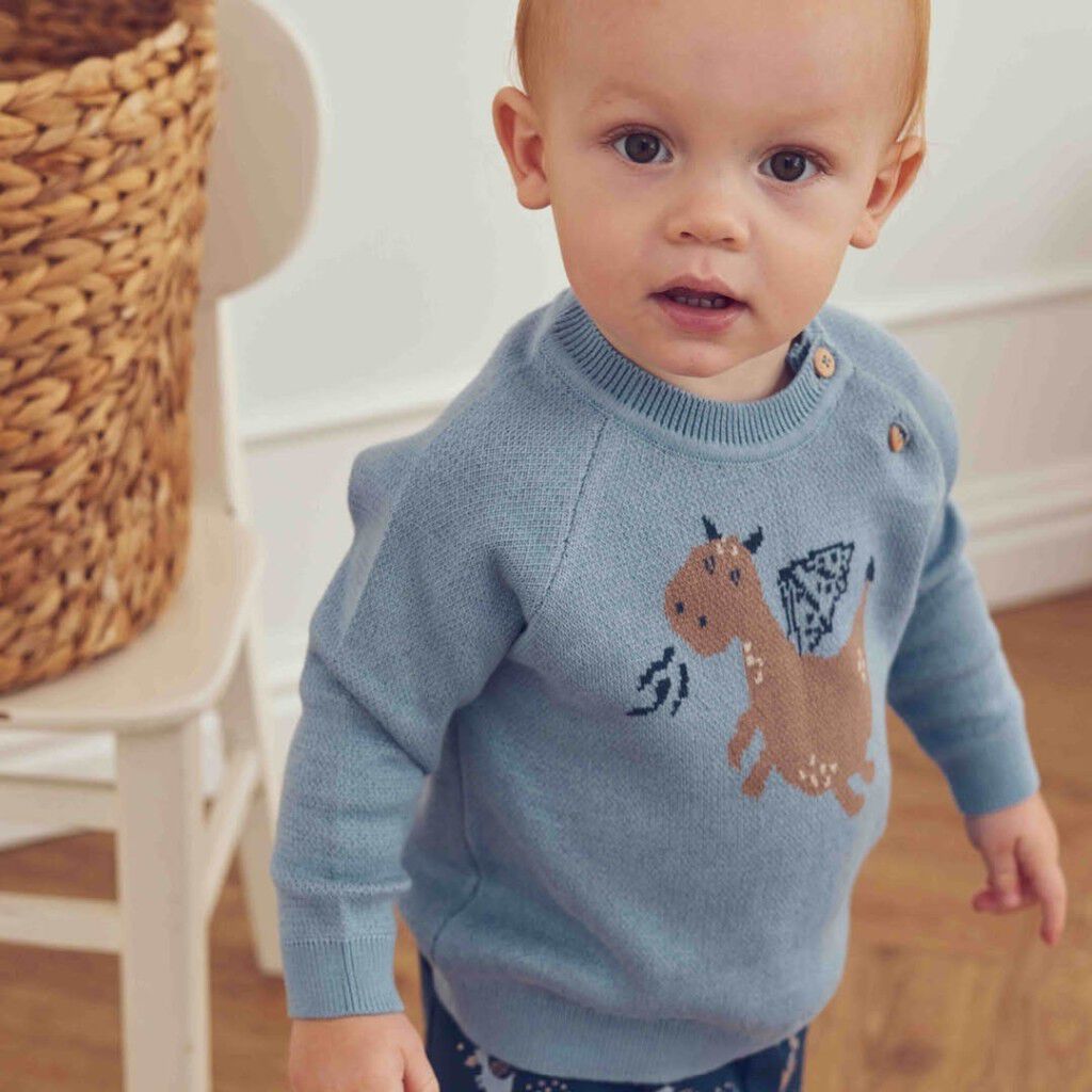 Storybook Knit Jacquard Tr&ouml;ja Baby
