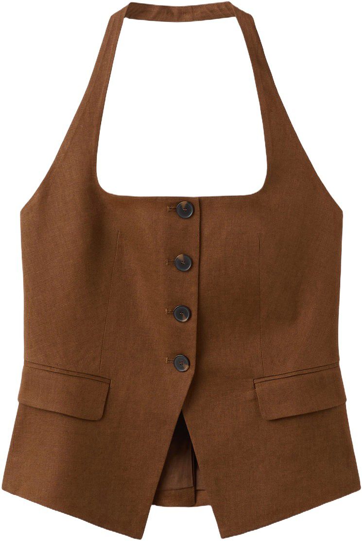 Linen suit waistcoat