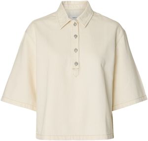 SLFLIVA-TENNA 2/4 BOXI POLO DENIM S