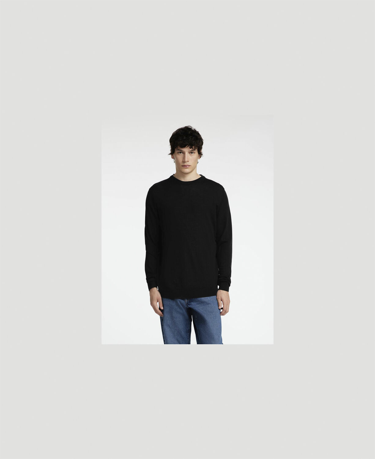 Slhtray Ls Knit Merino Crew Neck Noos