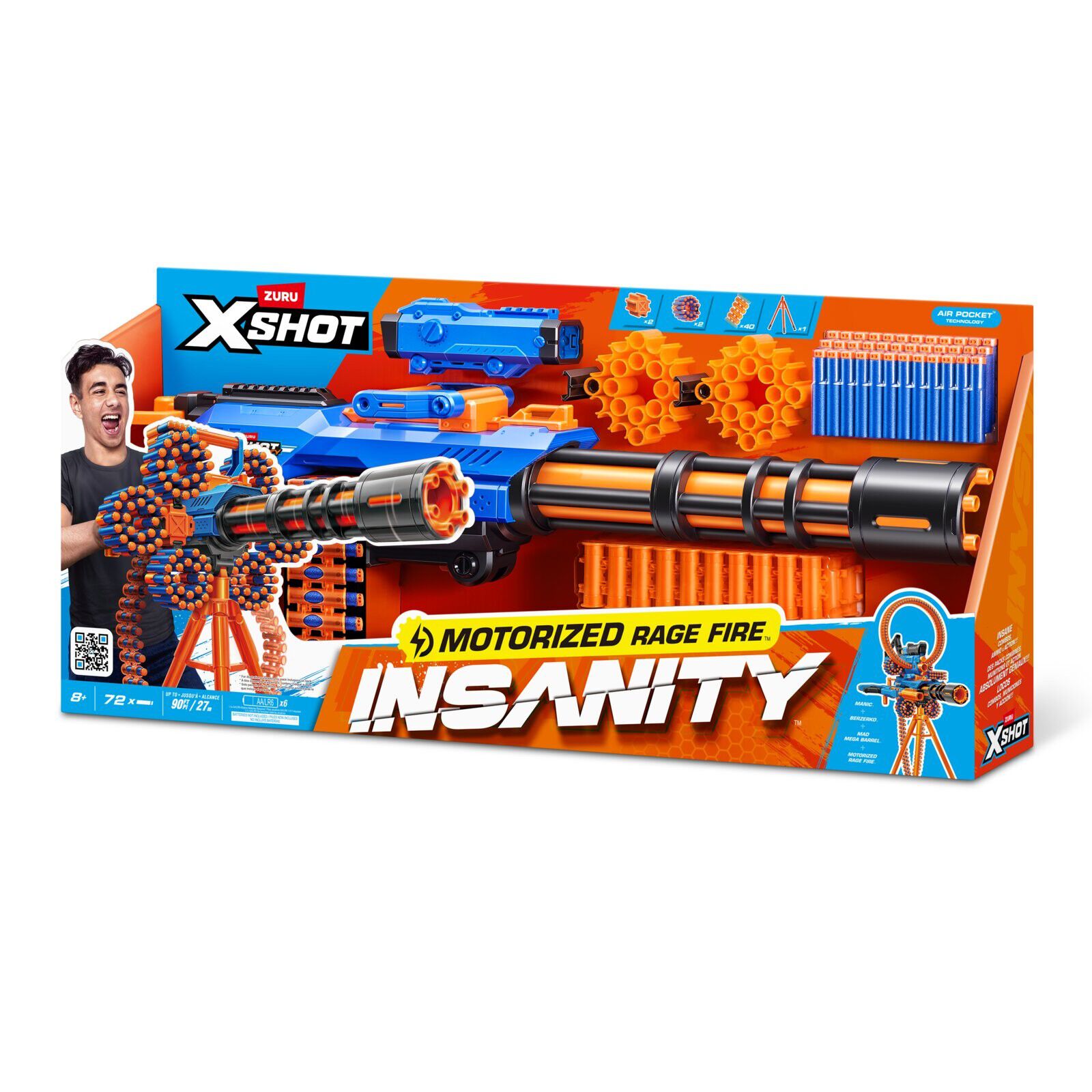 X-Shot Insanity Blaster Rage Fire