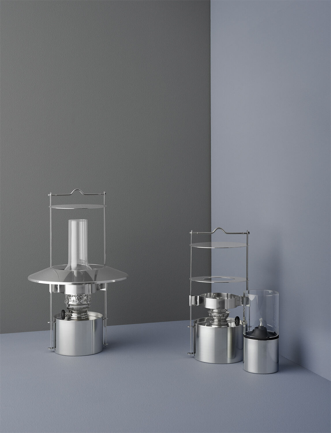 EM skeppslampa H 43 cm steel