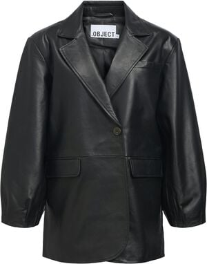 OBJLUNA L/S LO LEATHER JACKET 146