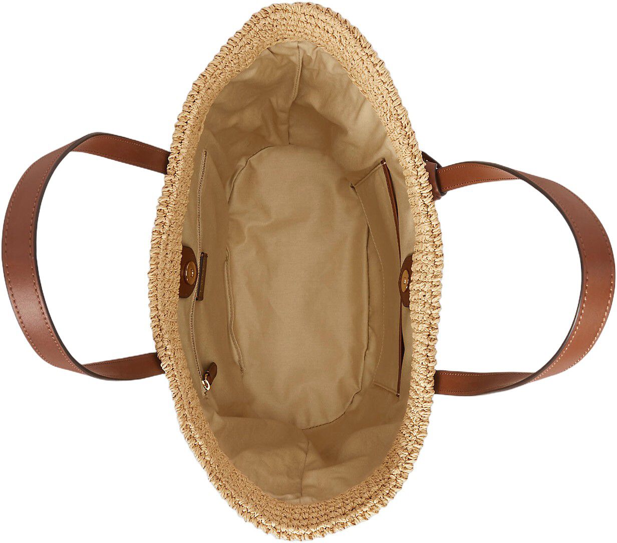 Crocheted Straw Large Lainey Tote Bag