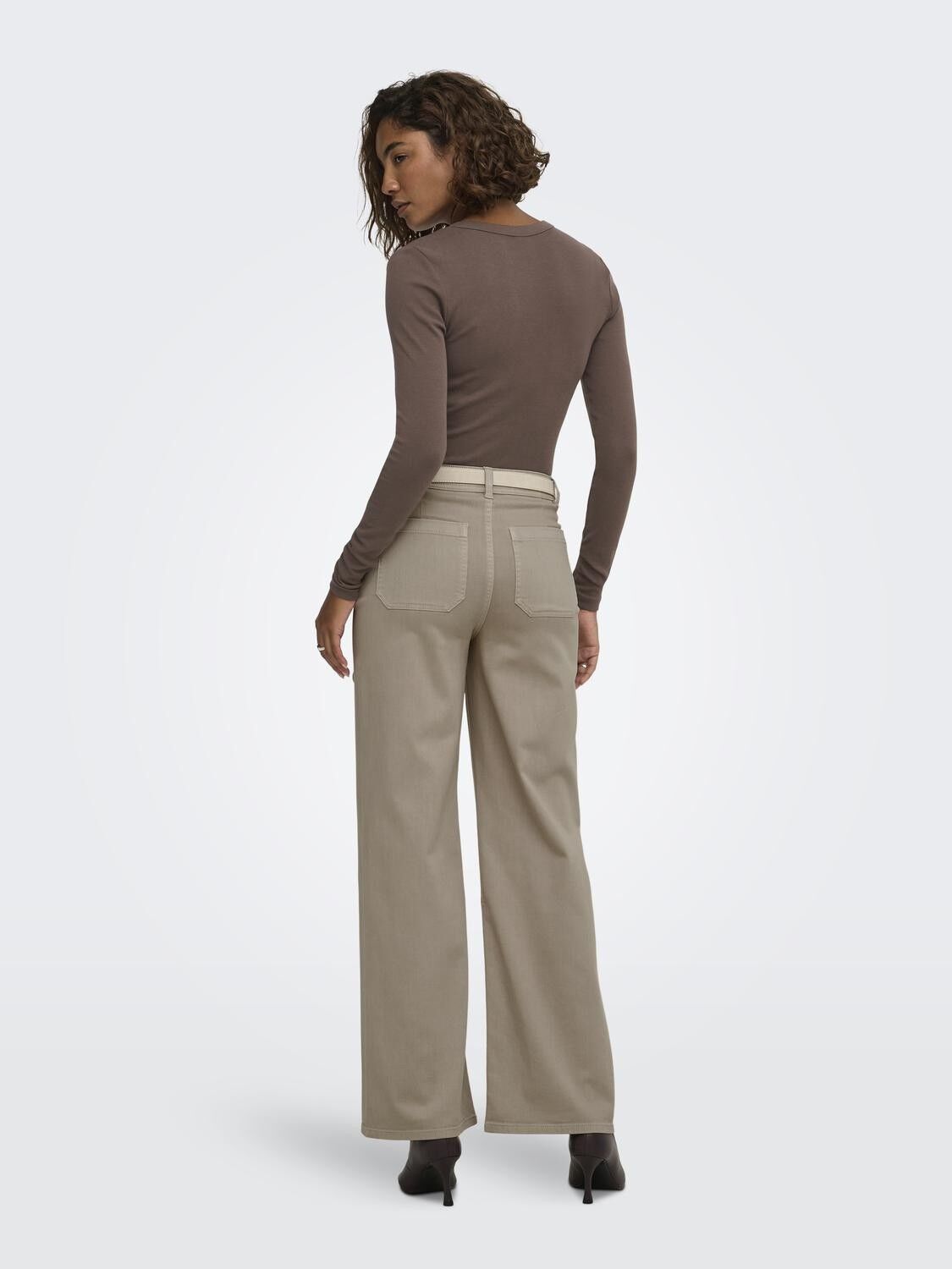 Onlriley L/S V Neck Top Cs Jrs