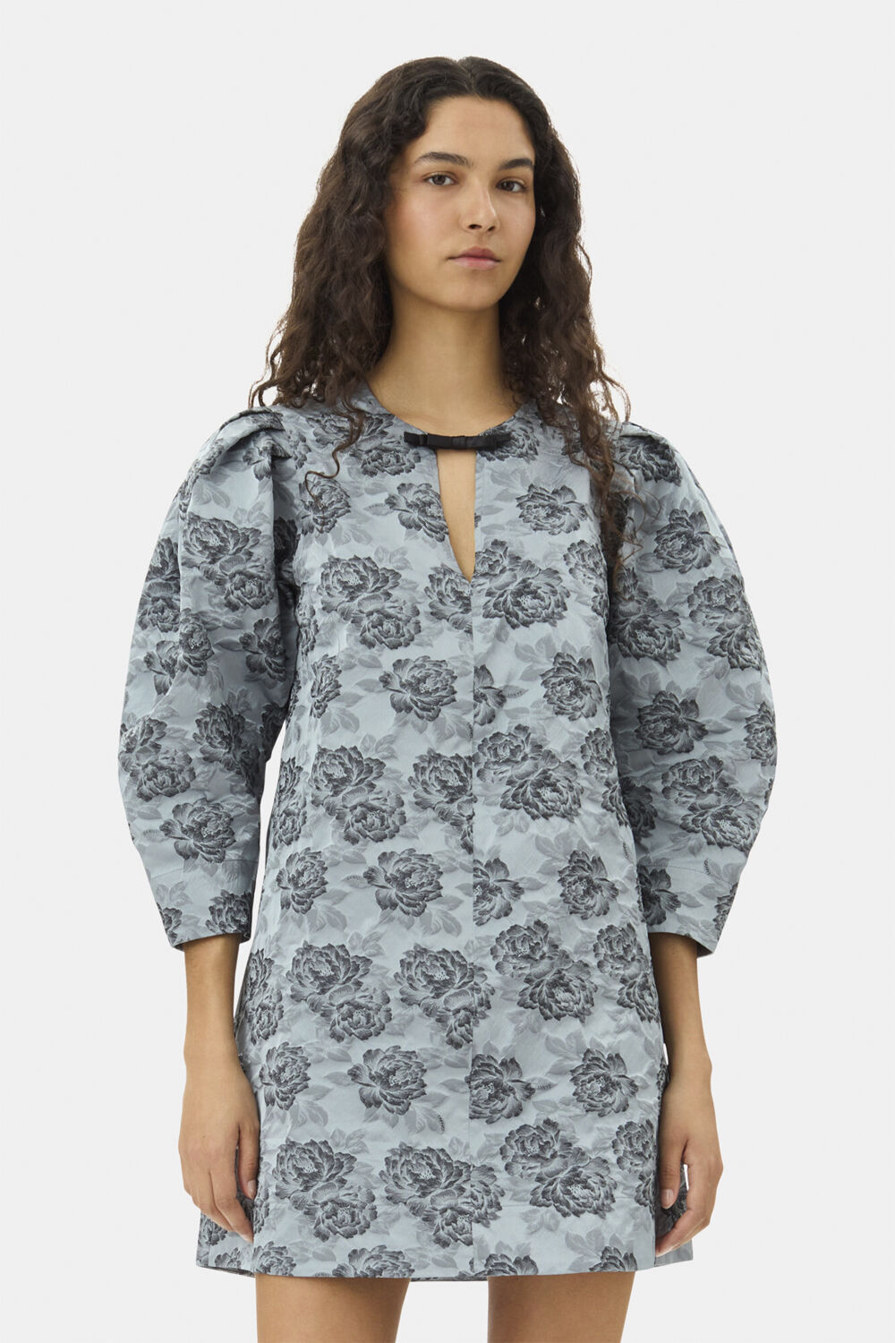 Botanical Jacquard A-shaped Mini Dr