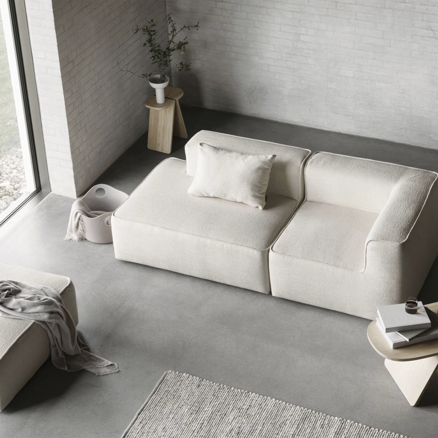 Side table -AVIO- Colour Oak 40 x 80 cm