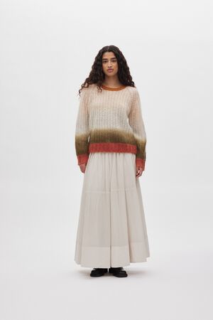 Poplin full layered skirt - Dema