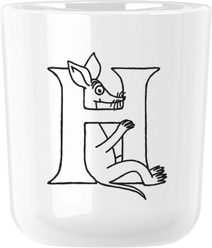 Moomin ABC mugg - H 0.2 l. Moomin white