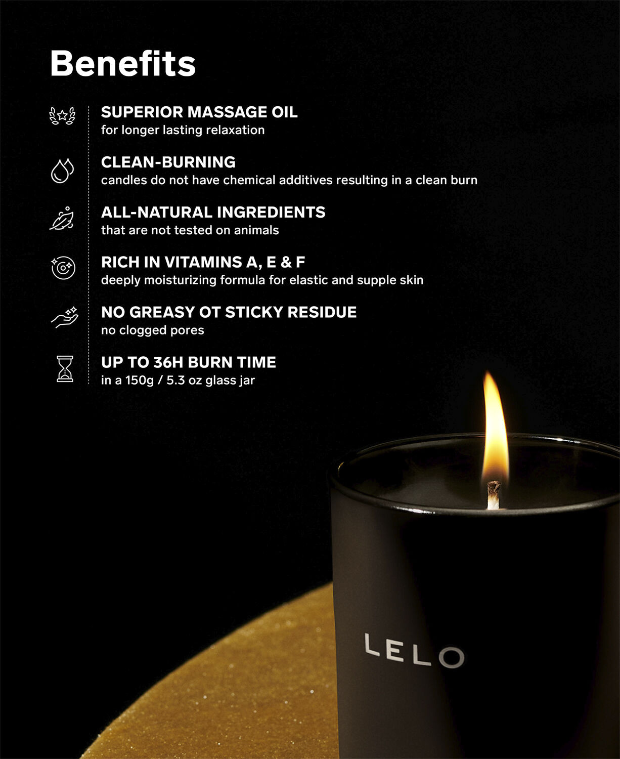 Massagelys - Black Pepper & Pomegranate