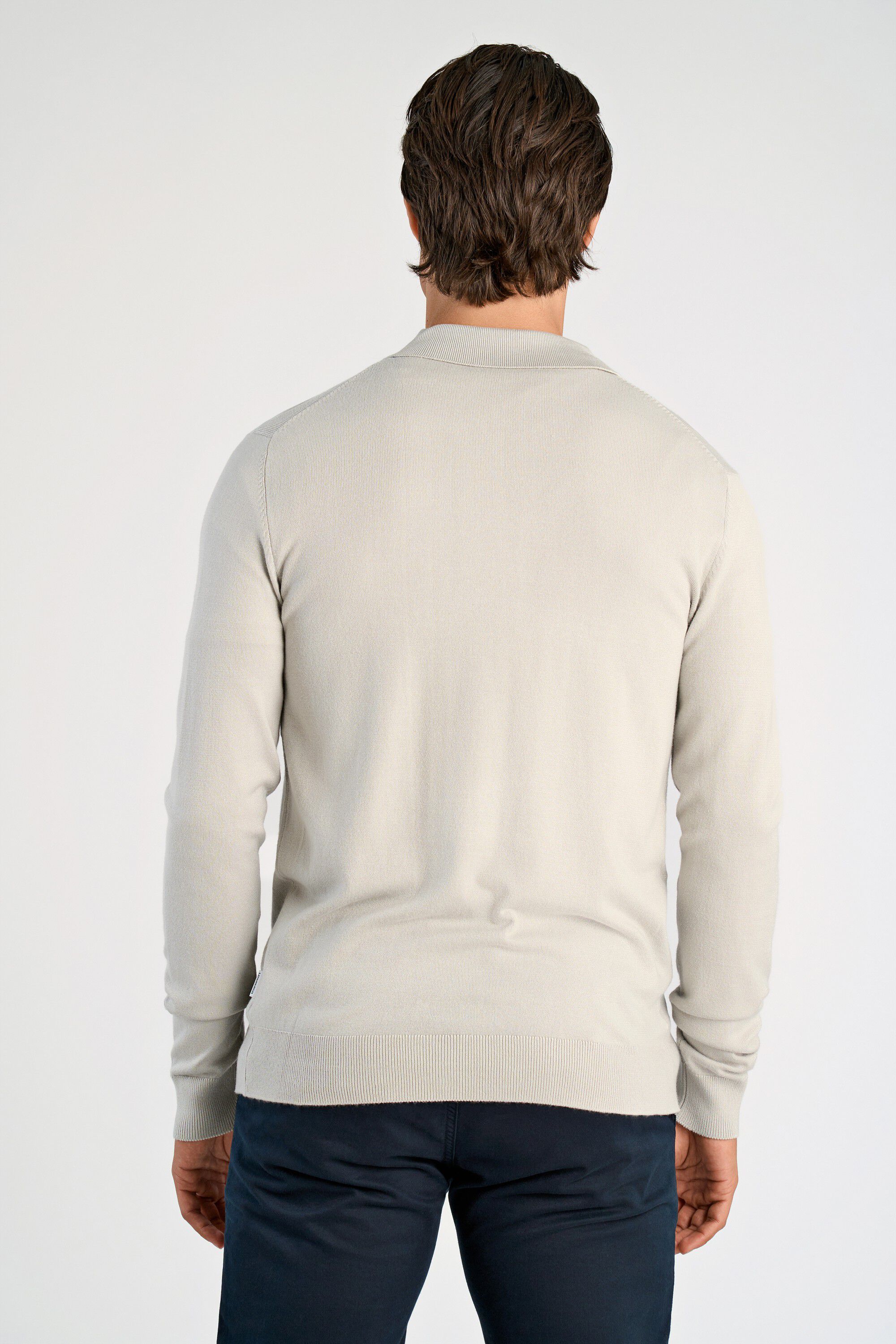 Ecovero L/S zip polo