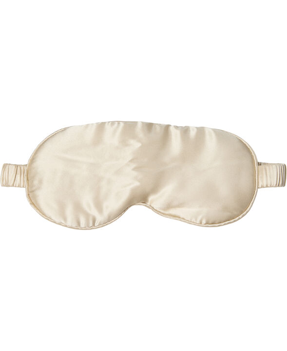 Eye mask silke light beige