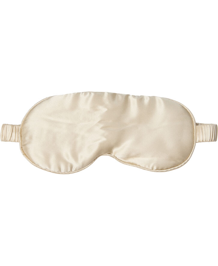 Eye mask silke light beige