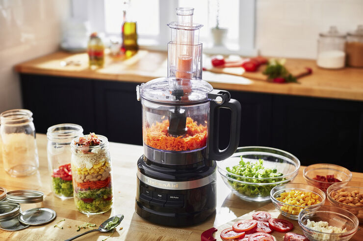 7 Cup foodprocessor matt svart 1,7 liter L19,5cm B