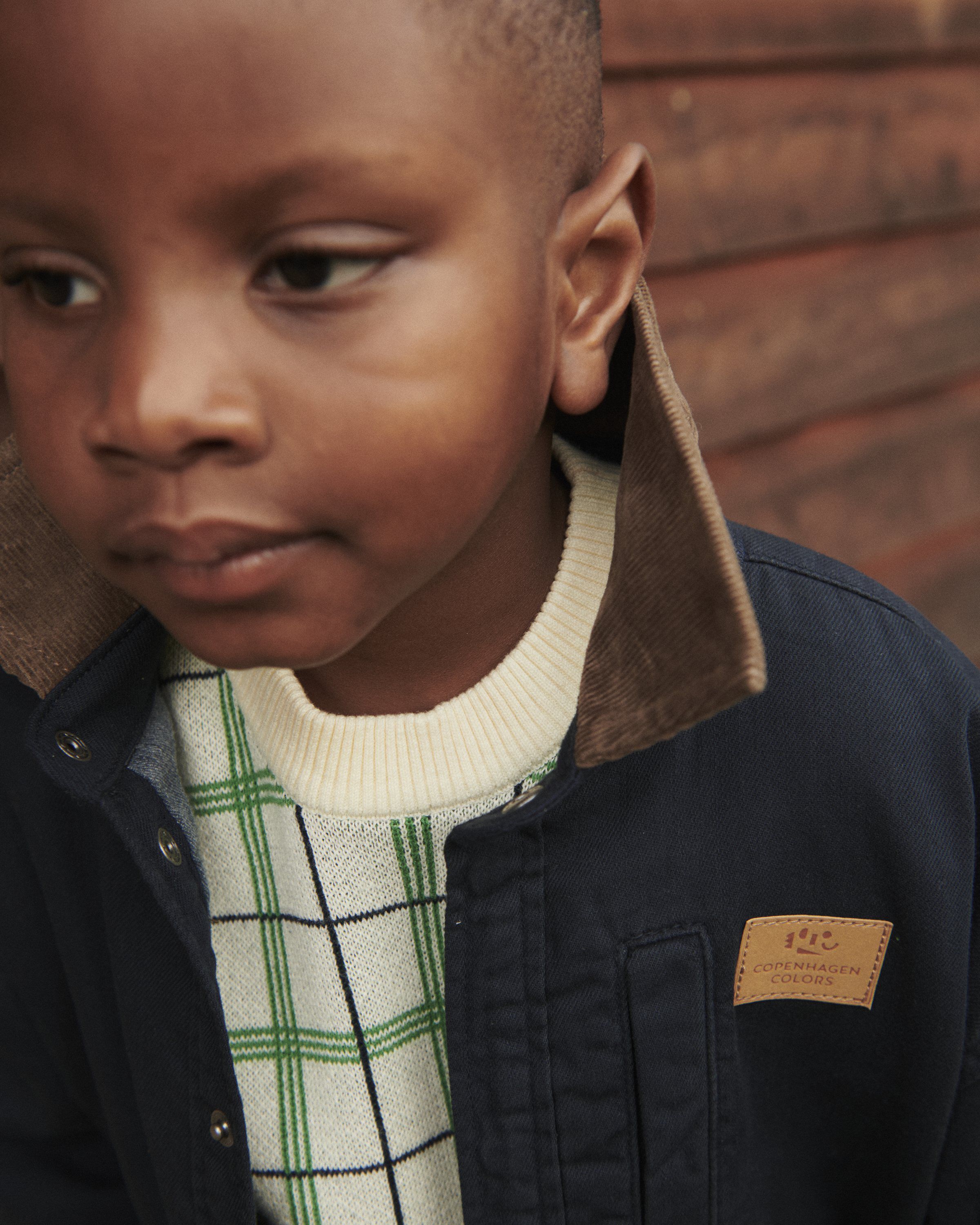 TWILL JACKET W. CORDUROY COLLAR