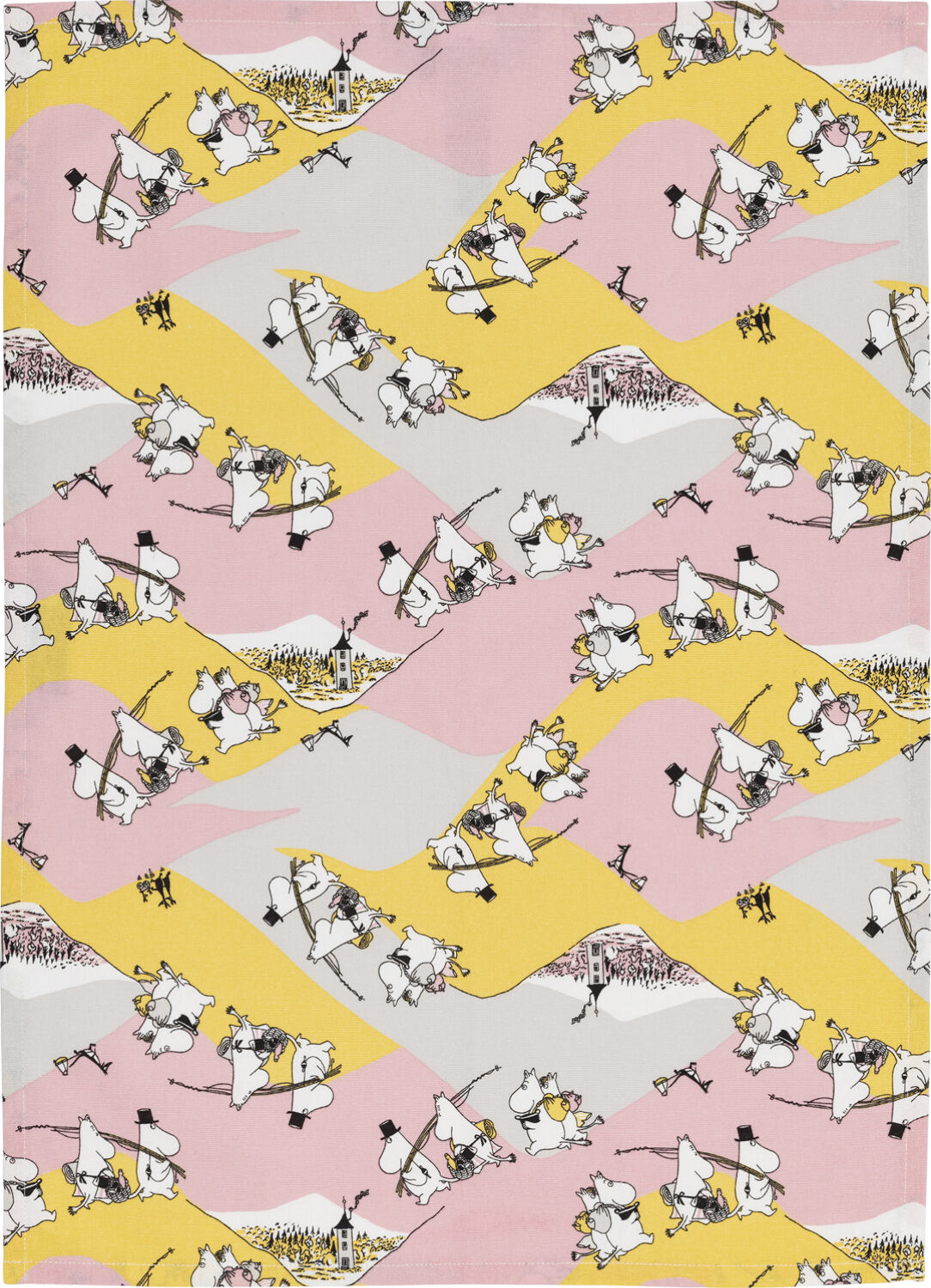 Moomin Arabia 50x70cm viskestykke Familietid GOTS