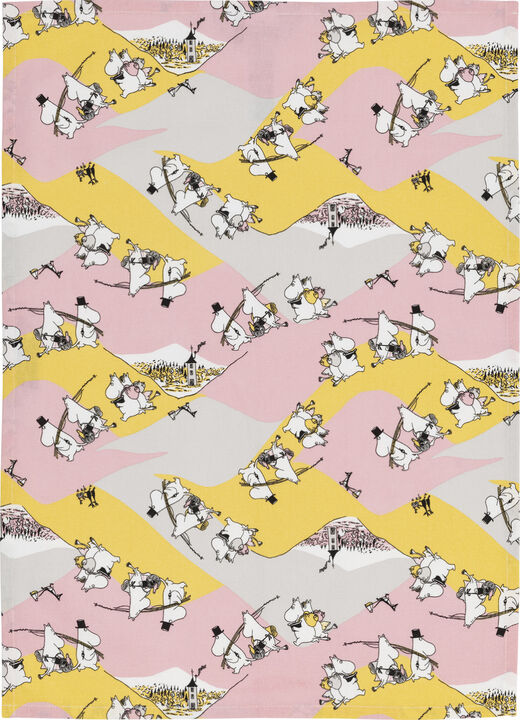 Moomin Arabia 50x70cm viskestykke Familietid GOTS