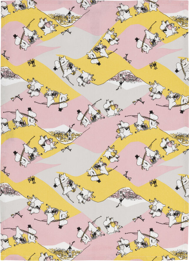 Moomin Arabia 50x70cm viskestykke Familietid GOTS