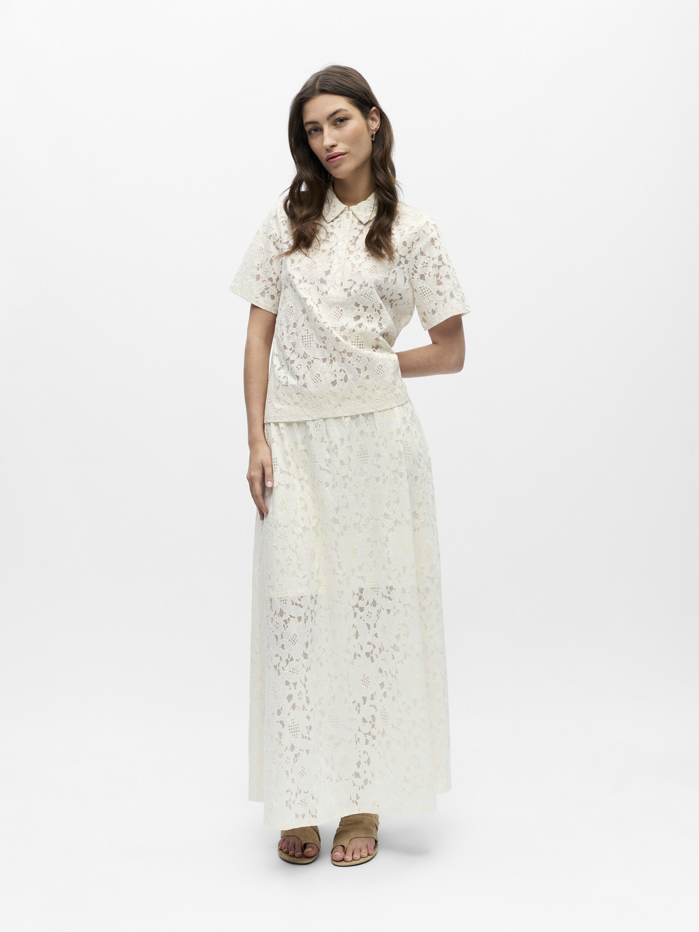 Objbianca S/S Lo Polo Top Noos