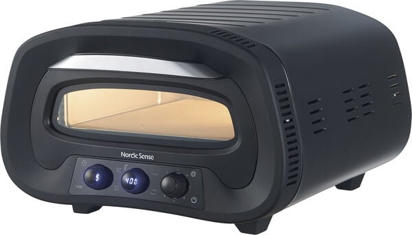 Pizzaugn elektrisk 1700 watt Svart