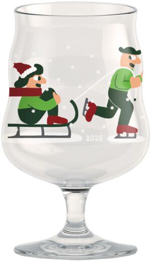 Mikkeller Universal Ølglas Jul 2025 40 cl klar m. deko
