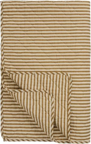 Quilt sand m/ochre green striber