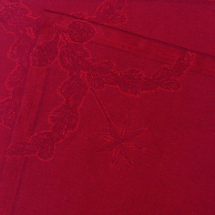 Stjerne Riflet serviet rød 2pk