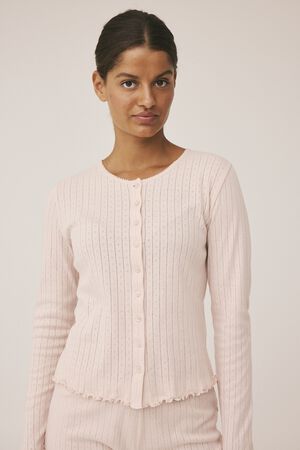 Eloise 10 Cardigan Pointelle - 100% Økologisk Bomuld GOTS