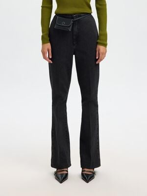 SLFJULIE-KORI HW FLARED JEANS EX