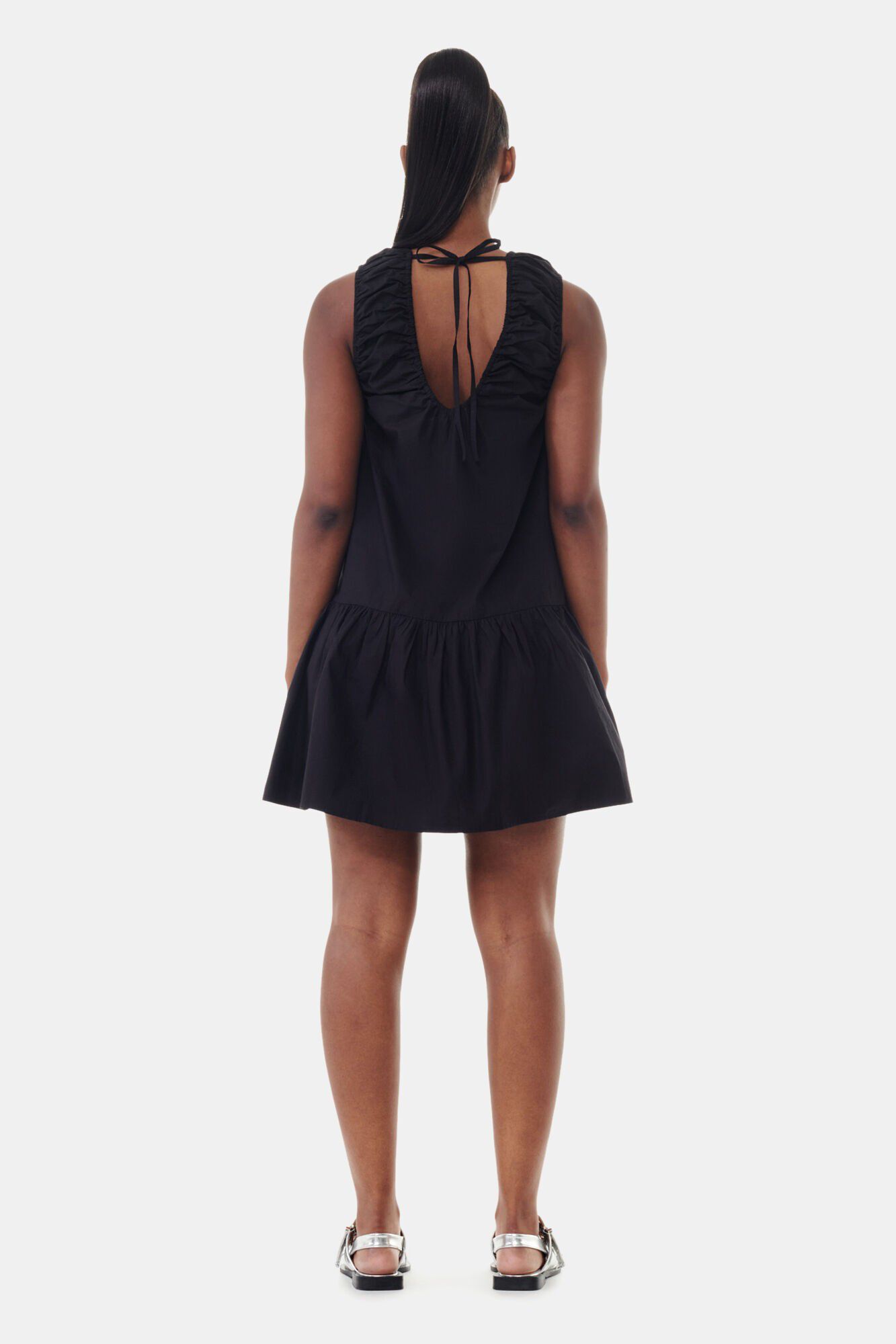 Cotton Poplin Mini Dress
