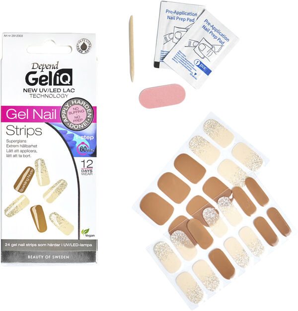 Gel iQ Gel Nail Strips Semi cured n